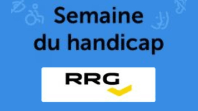 Photographie de nos collaborateurs, illustrant l'intervention de RRG lors de la semaine du handicap.