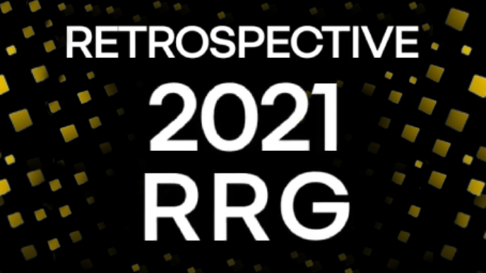 Bannière annonçant la rétrospective 2021 de RRG.